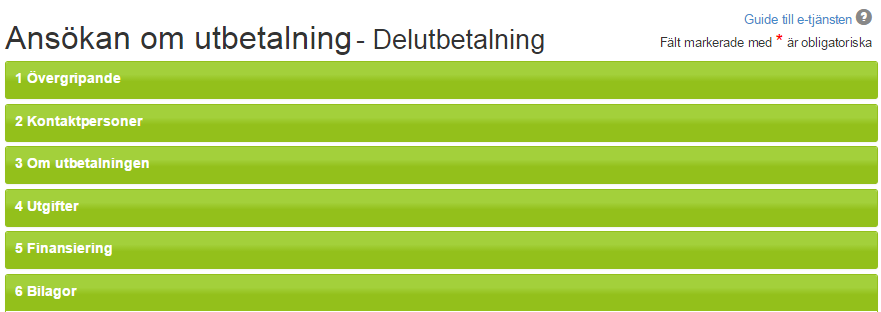 Spara, kontrollera ansökan, granska och skicka in Längst ner i din ansökan om stöd hittar du en fotlist (1). I fotlisten finns knapparna Spara, Kontrollera ansökan och Granska och skicka in.