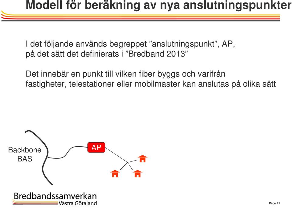 2013 Det innebär en punkt till vilken fiber byggs och varifrån