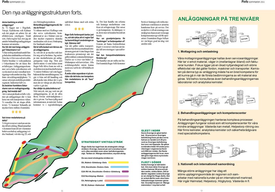 Vi har en hög marknadsandel längs hela den småländska ost-kusten. Den ska vi försvara och utveckla. Därför breddar vi verksamheten i Oskarshamn för att klara fler avfallstyper.