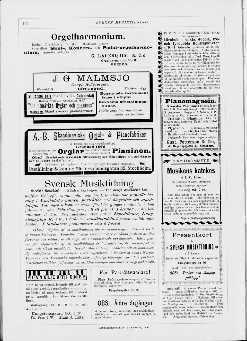 mu sikkonservatoriet i Leipzig. Andra genomsedda upplagan i auktoriserad öfversättning och bearbetning af Alfred Berg, kapell mästare vid Lunds universitet. Pris kr. 3:50.