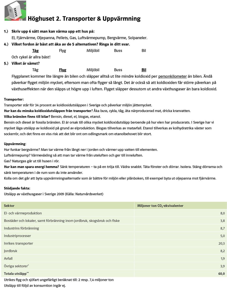 Tåg Flyg Miljöbil Buss Bil Flygplanet kommer lite längre än bilen och släpper alltså ut lite mindre koldioxid per personkilometer än bilen.