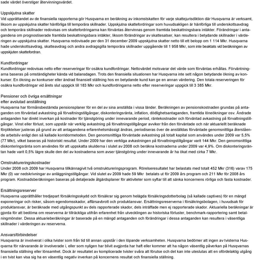 Vid slutet av 2009 hade 59 Mkr betalats ut för 2009 års program och 211 Mkr för 2008 års program.