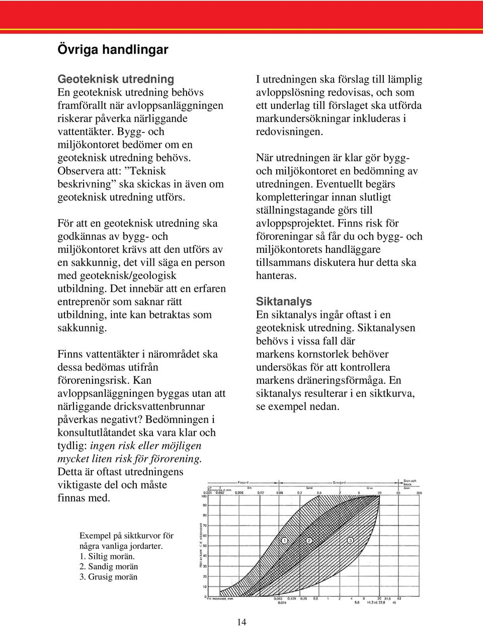 För att en geoteknisk utredning ska godkännas av bygg- och miljökontoret krävs att den utförs av en sakkunnig, det vill säga en person med geoteknisk/geologisk utbildning.