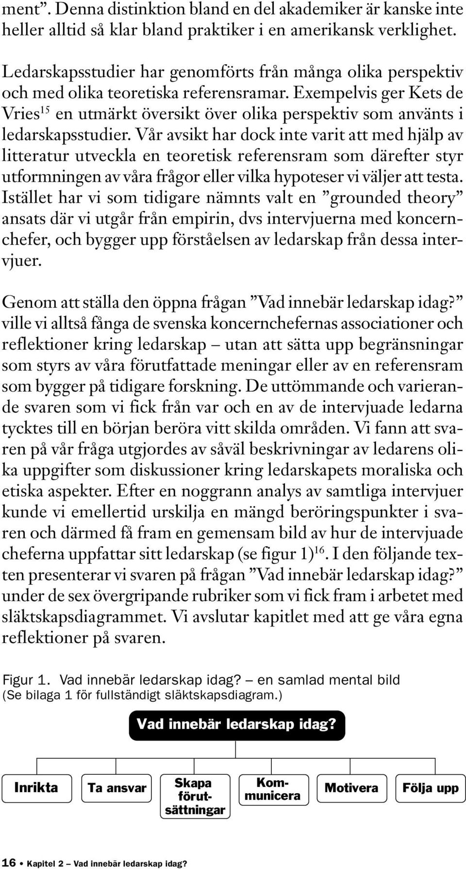 Exempelvis ger Kets de Vries 15 en utmärkt översikt över olika perspektiv som använts i ledarskapsstudier.