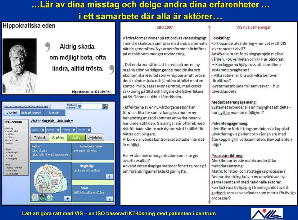 aktörer Lätt att göra rätt med VIS en ISO