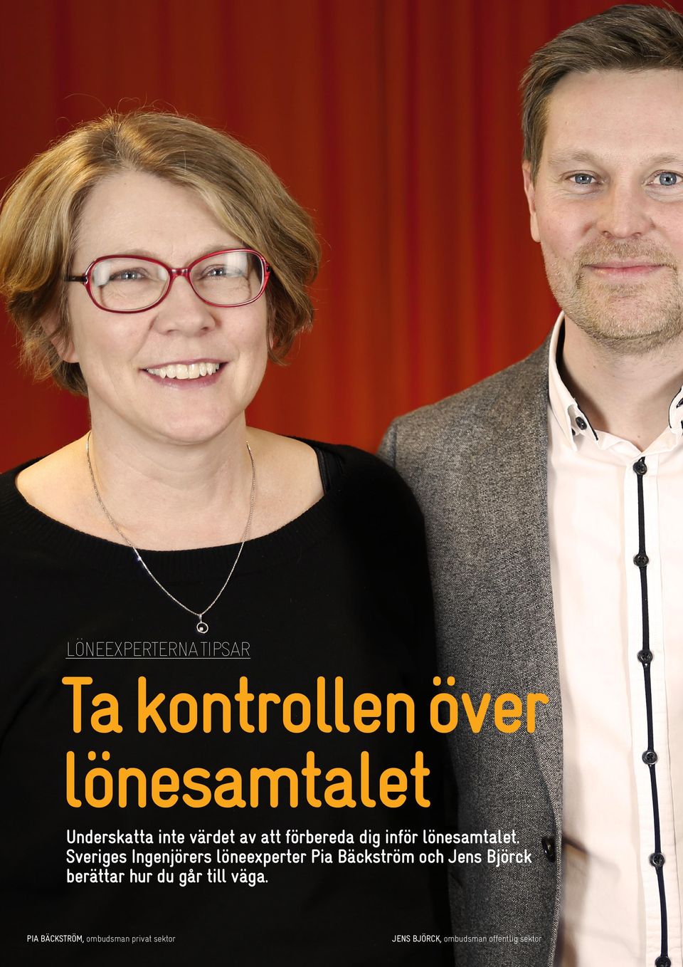 Sveriges Ingenjörers löneexperter Pia Bäckström och Jens Björck berättar