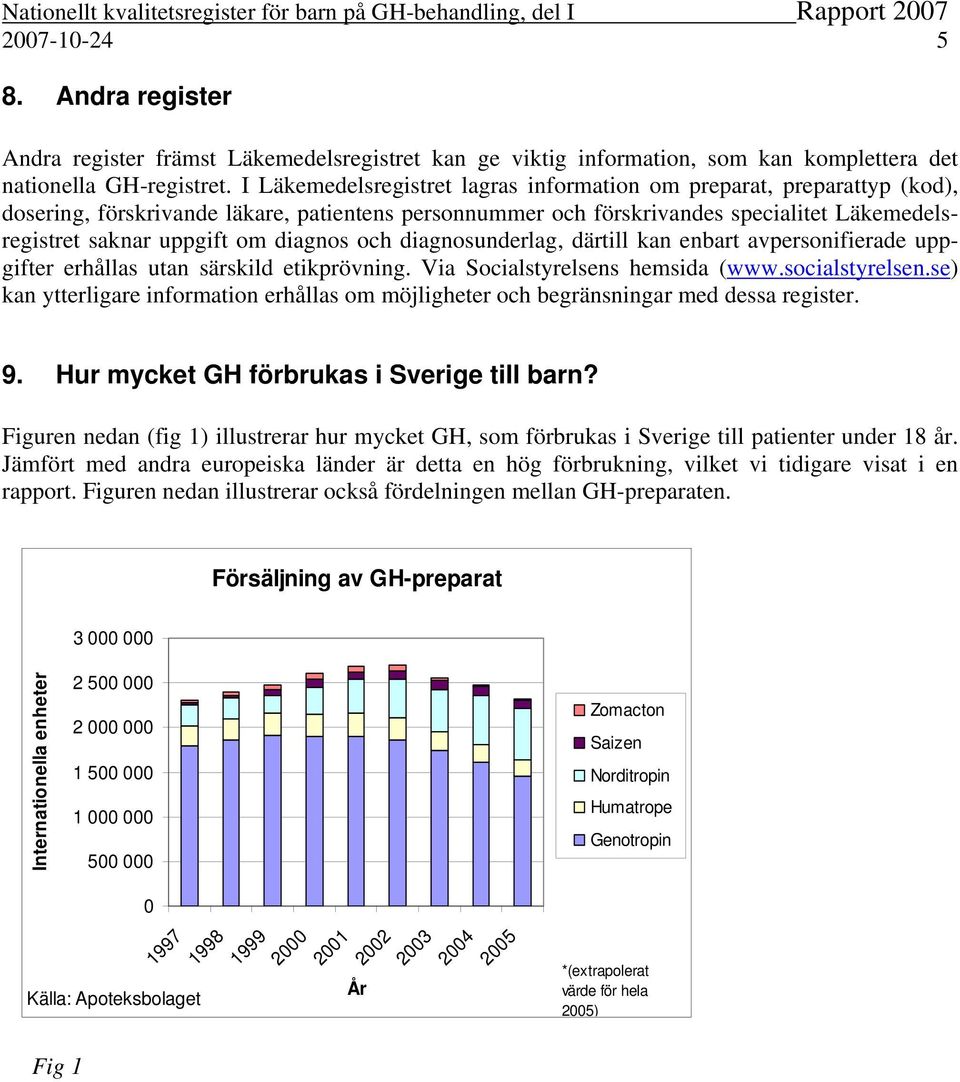 diagnos och diagnosunderlag, därtill kan enbart avpersonifierade uppgifter erhållas utan särskild etikprövning. Via Socialstyrelsens hemsida (www.socialstyrelsen.