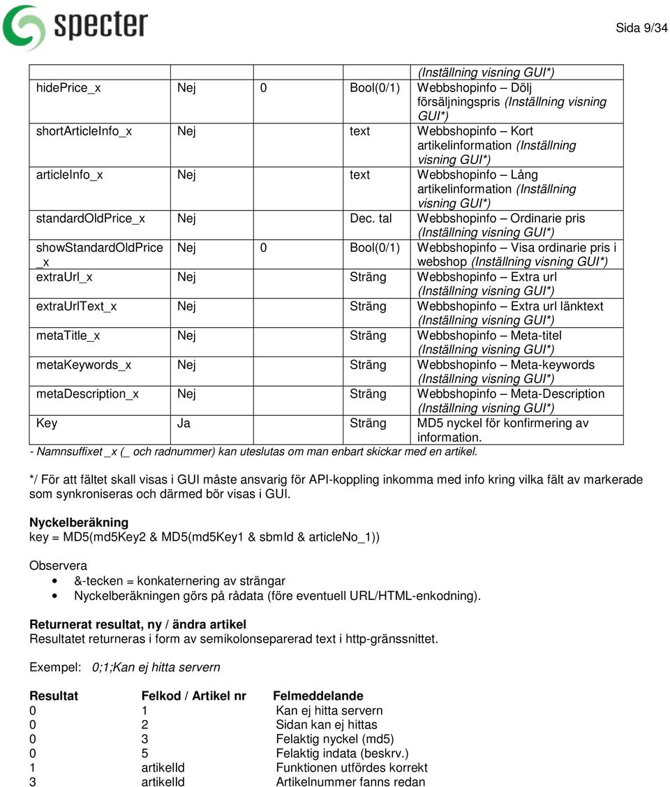 tal Webbshopinfo Ordinarie pris (Inställning visning GUI*) showstandardoldprice _x Nej 0 Bool(0/1) Webbshopinfo Visa ordinarie pris i webshop (Inställning visning GUI*) extraurl_x Nej Sträng