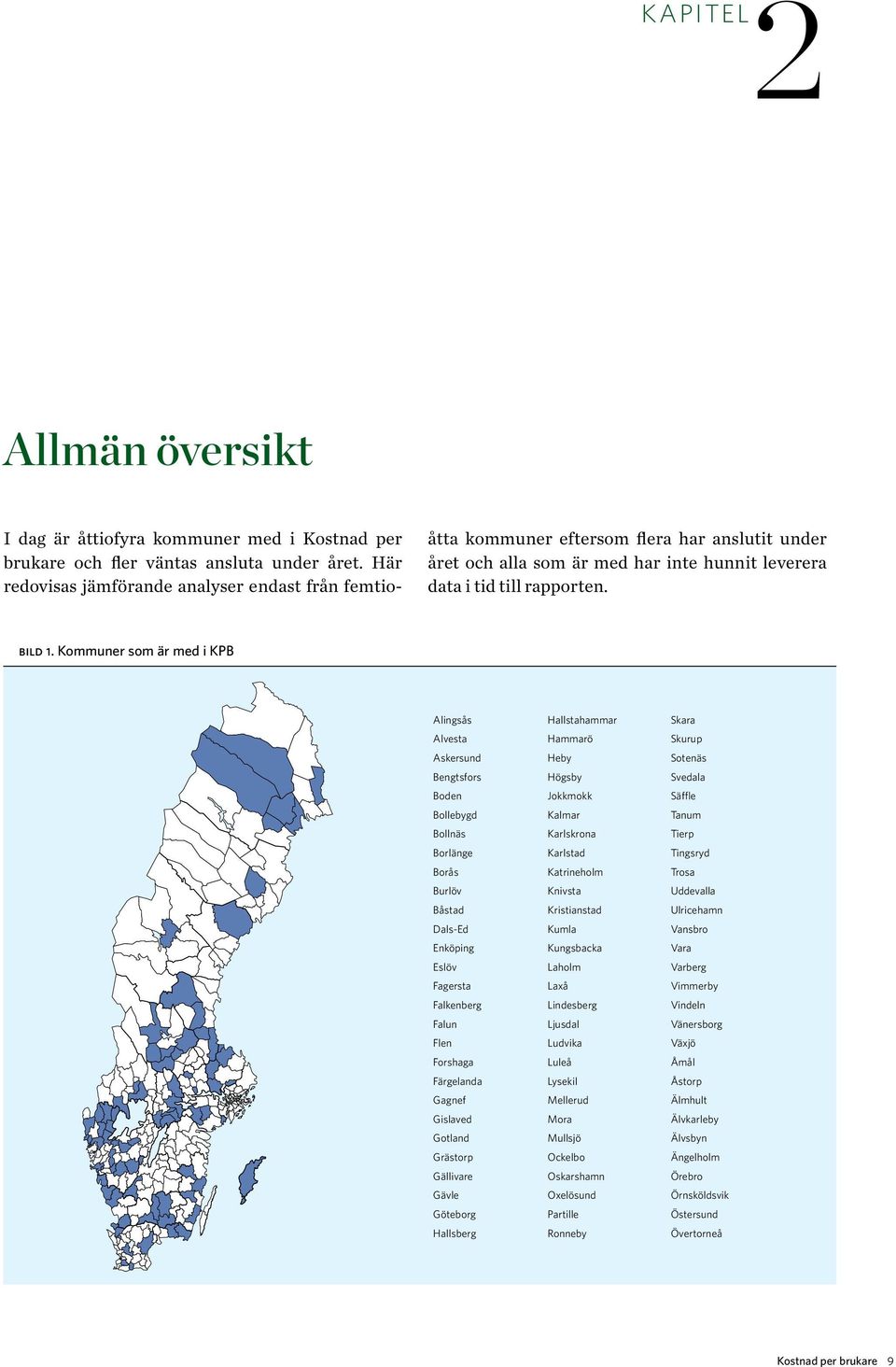 Kommuner som är med i KPB Alingsås Hallstahammar Skara Alvesta Hammarö Skurup Askersund Heby Sotenäs Bengtsfors Högsby Svedala Boden Jokkmokk Säffle Bollebygd Kalmar Tanum Bollnäs Karlskrona Tierp