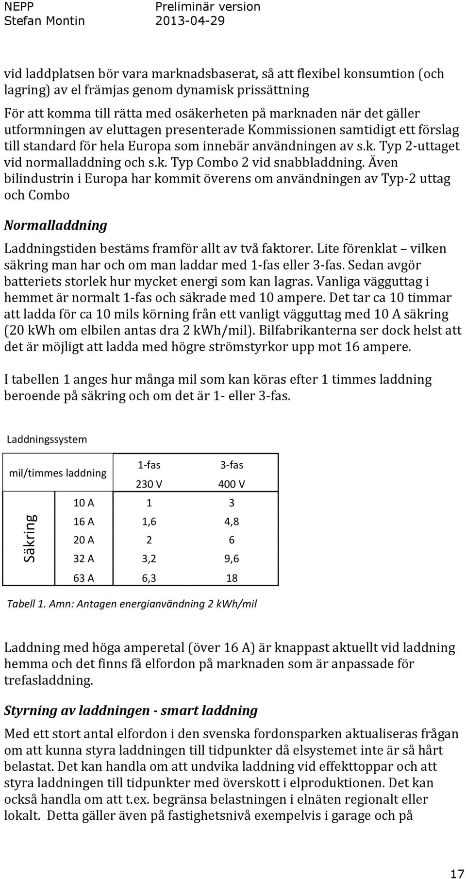 k. Typ Combo 2 vid snabbladdning. Även bilindustrin i Europa har kommit överens om användningen av Typ-2 uttag och Combo Normalladdning Laddningstiden bestäms framför allt av två faktorer.