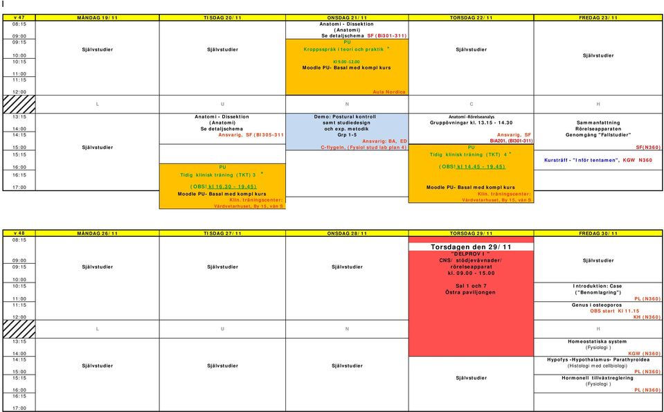 30 Sammanfattning 14:00 Se detaljschema och exp.