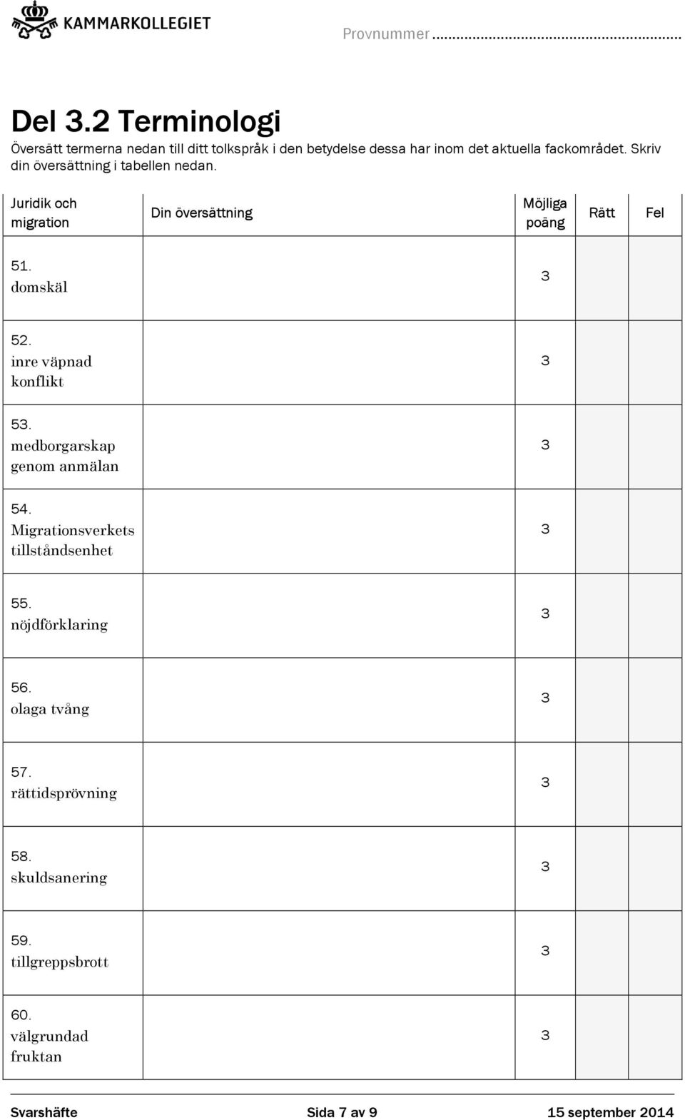 inre väpnad konflikt 5. medborgarskap genom anmälan 54. Migrationsverkets tillståndsenhet 55. nöjdförklaring 56.