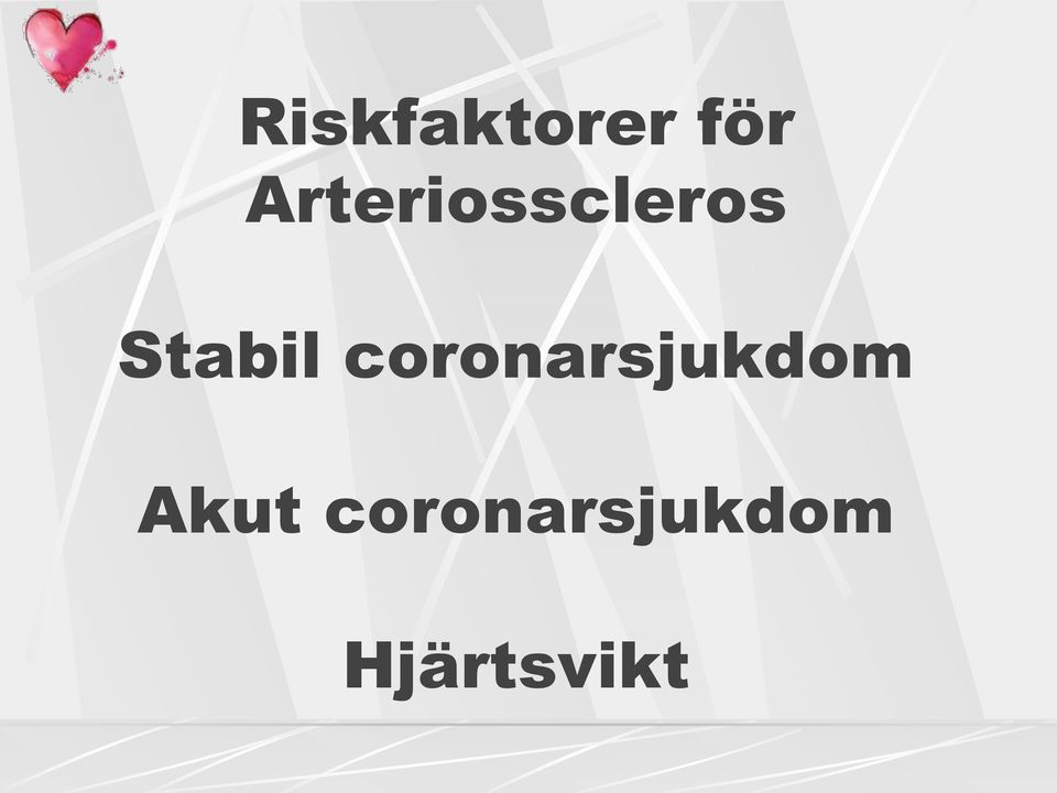 Stabil coronarsjukdom