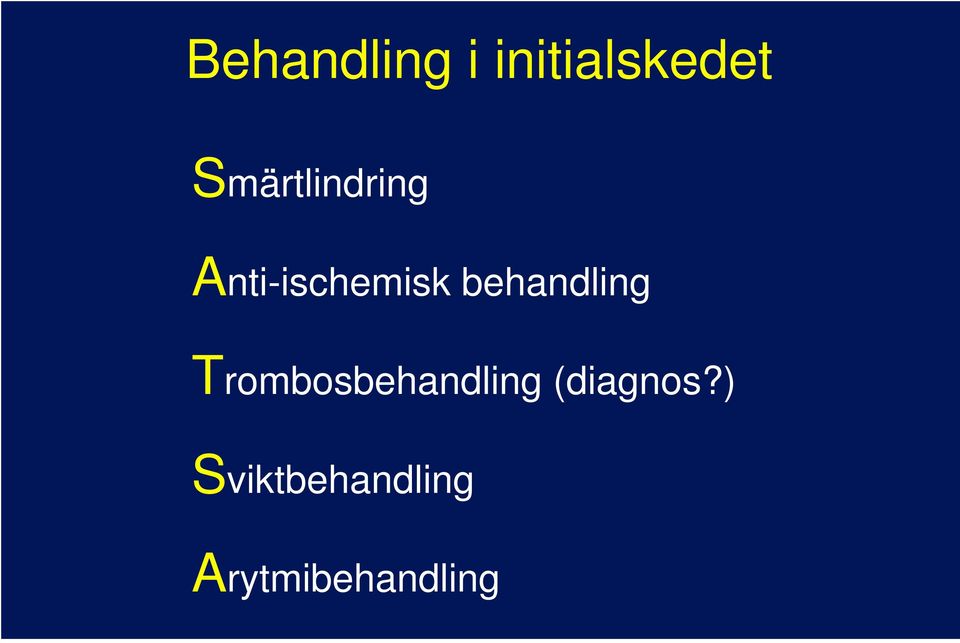 behandling Trombosbehandling