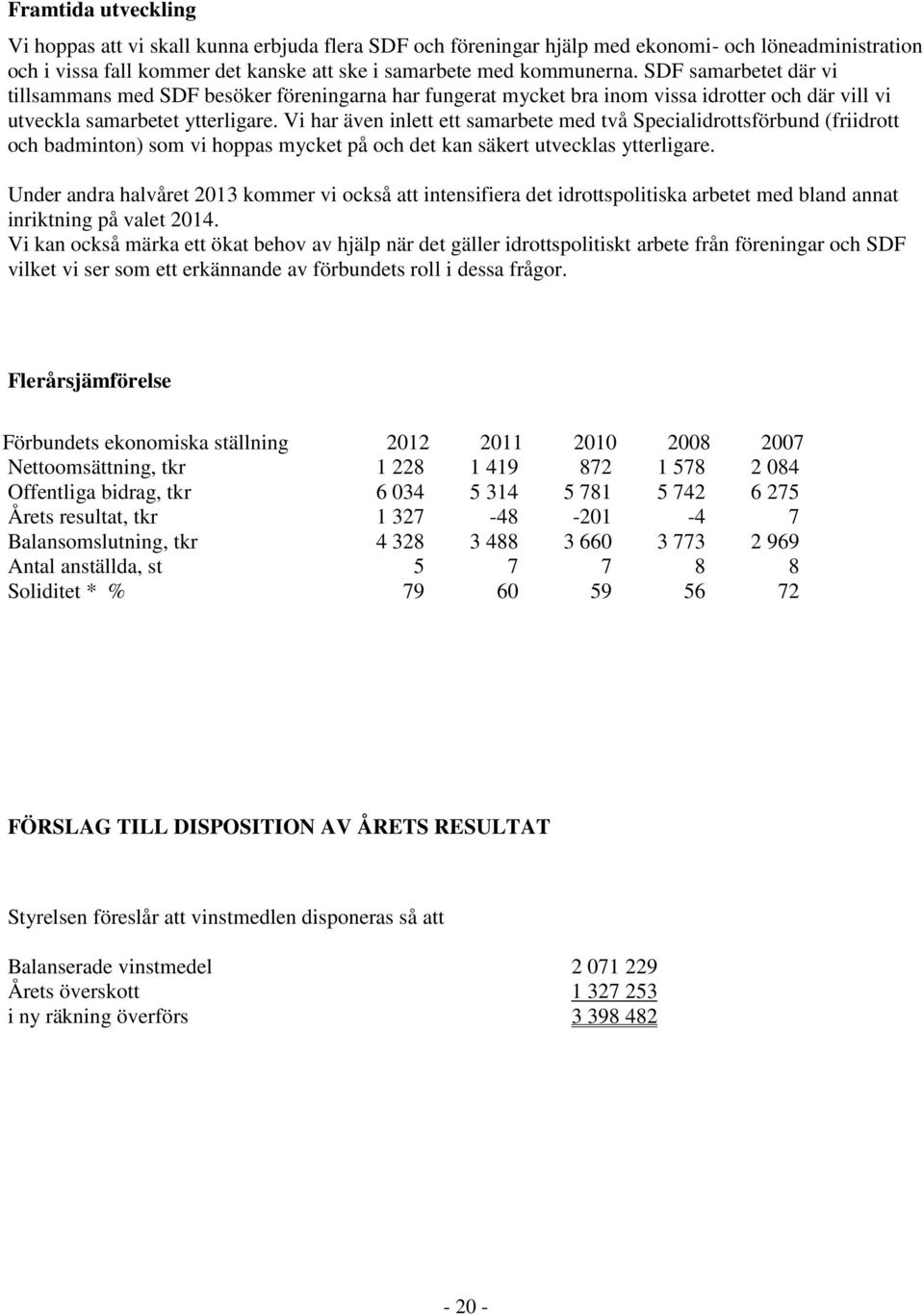 Vi har även inlett ett samarbete med två Specialidrottsförbund (friidrott och badminton) som vi hoppas mycket på och det kan säkert utvecklas ytterligare.