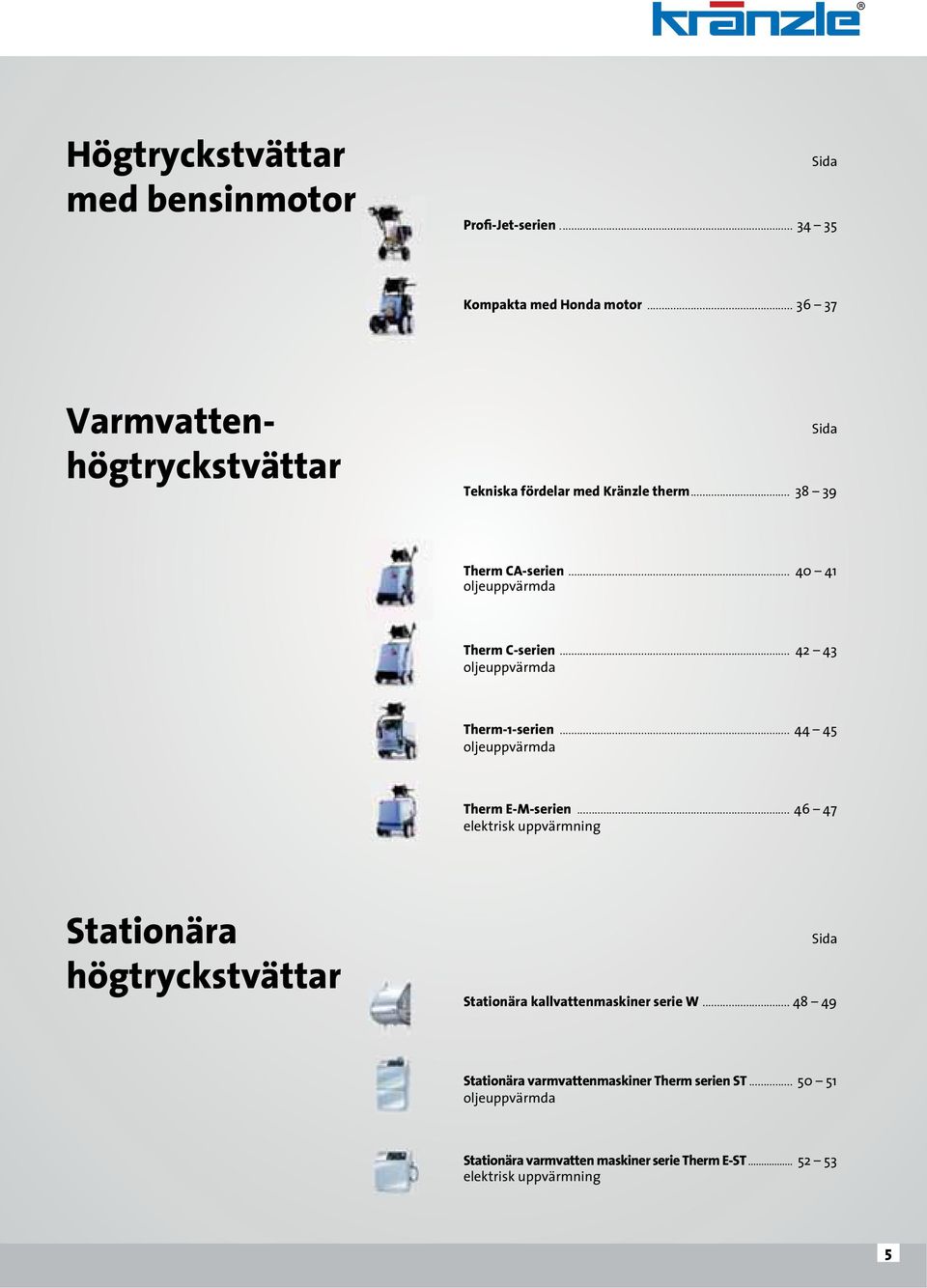 .. 42 43 oljeuppvärmda Therm-1-serien... 44 45 oljeuppvärmda Therm E-M-serien.