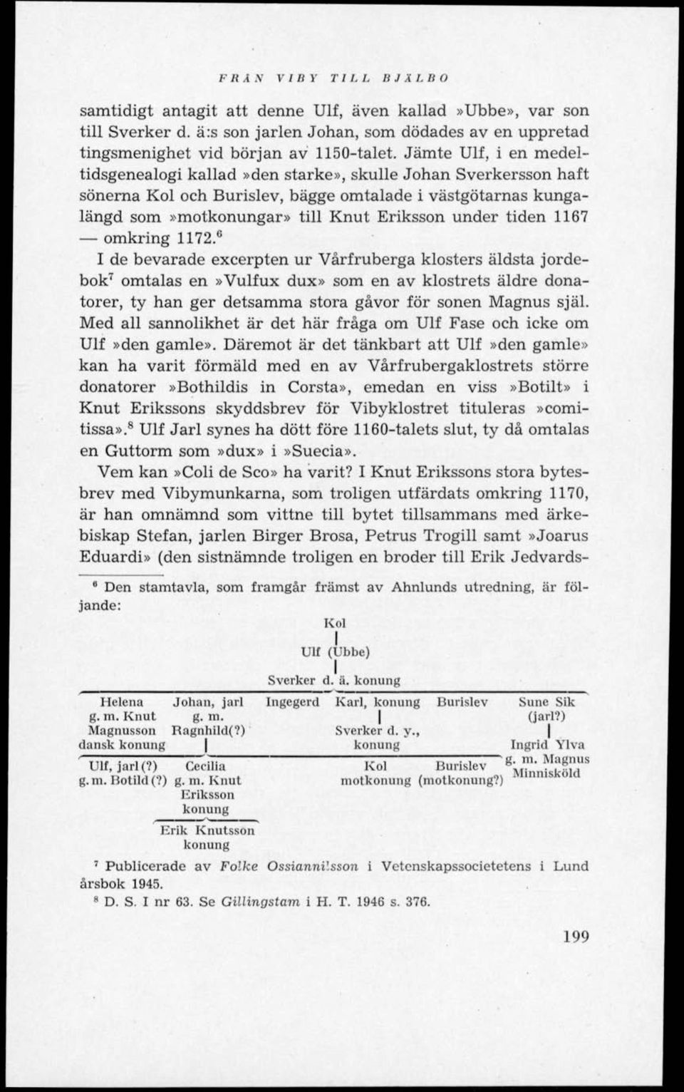 1167 omkring 1172. I de bevarade excerpten ur Vårfruberga klosters äldsta jordebok 7 omtalas en»vulfux dux» som en av klostrets äldre donatorer, ty han ger detsamma stora gåvor för sonen Magnus själ.