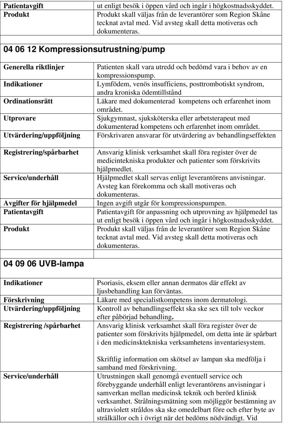 kompressionspump. Lymfödem, venös insufficiens, posttrombotiskt syndrom, andra kroniska ödemtillstånd Läkare med dokumenterad kompetens och erfarenhet inom området.