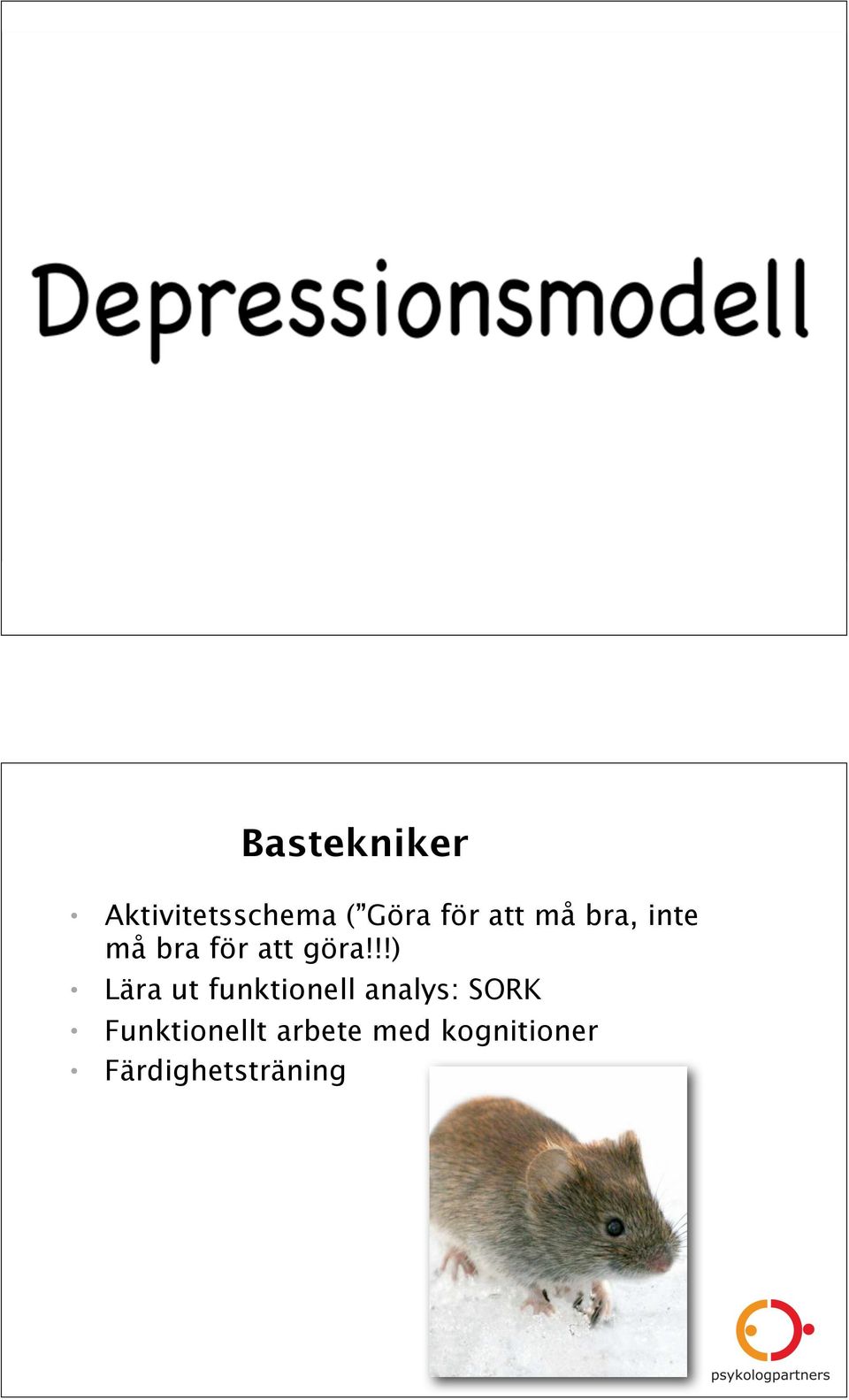 !!) Lära ut funktionell analys: SORK