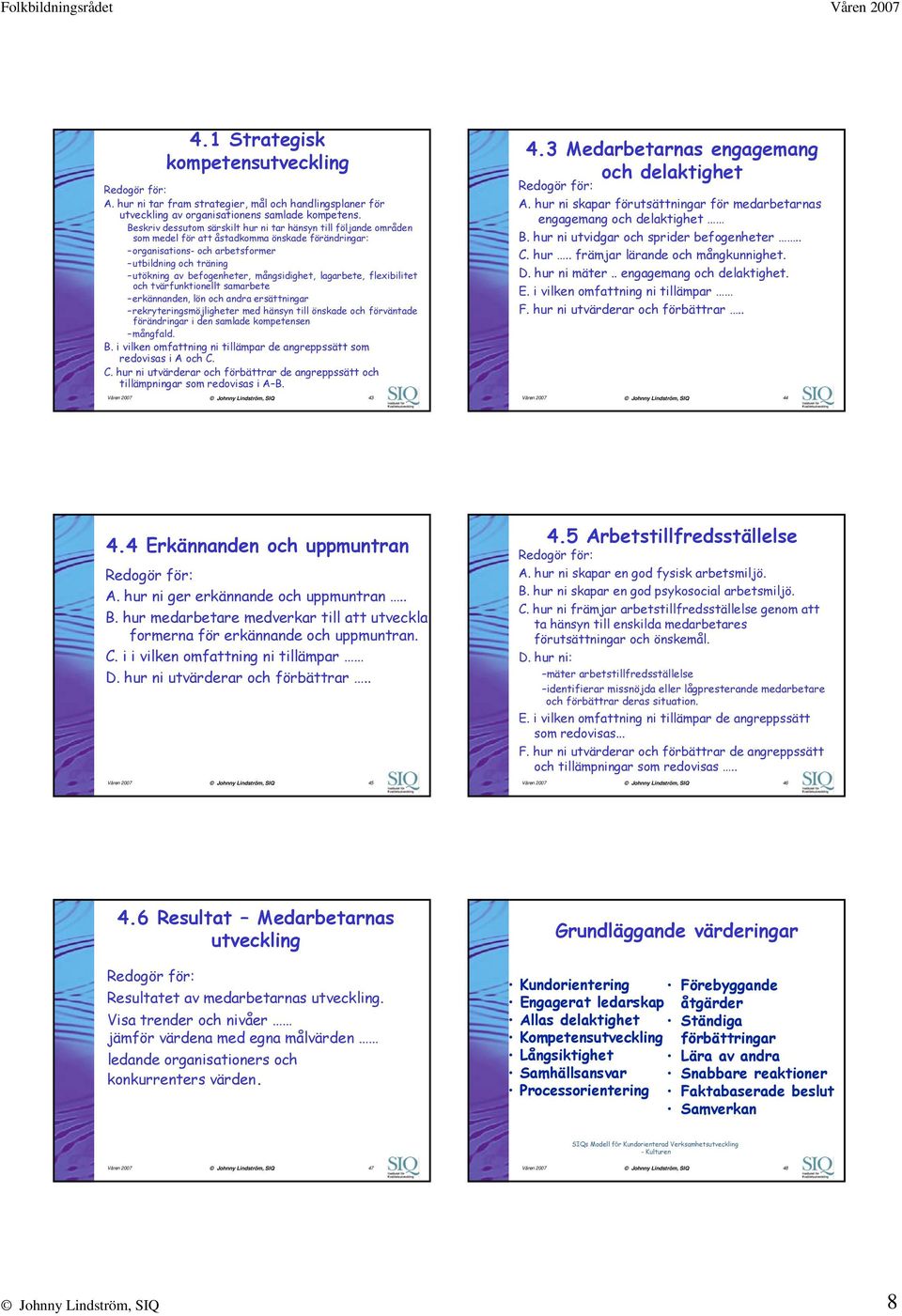 mångsidighet, lagarbete, flexibilitet och tvärfunktionellt samarbete erkännanden, lön och andra ersättningar rekryteringsmöjligheter med hänsyn till önskade och förväntade förändringar i den samlade