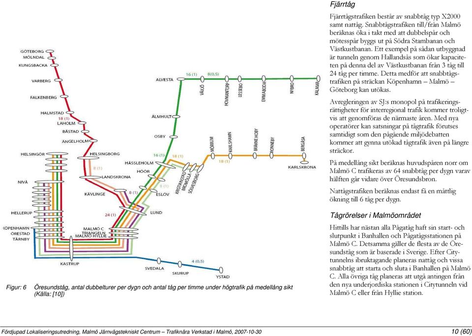 Ett exempel på sådan utbyggnad är tunneln genom Hallandsås som ökar kapaciteten på denna del av Västkustbanan från 3 tåg till 24 tåg per timme.