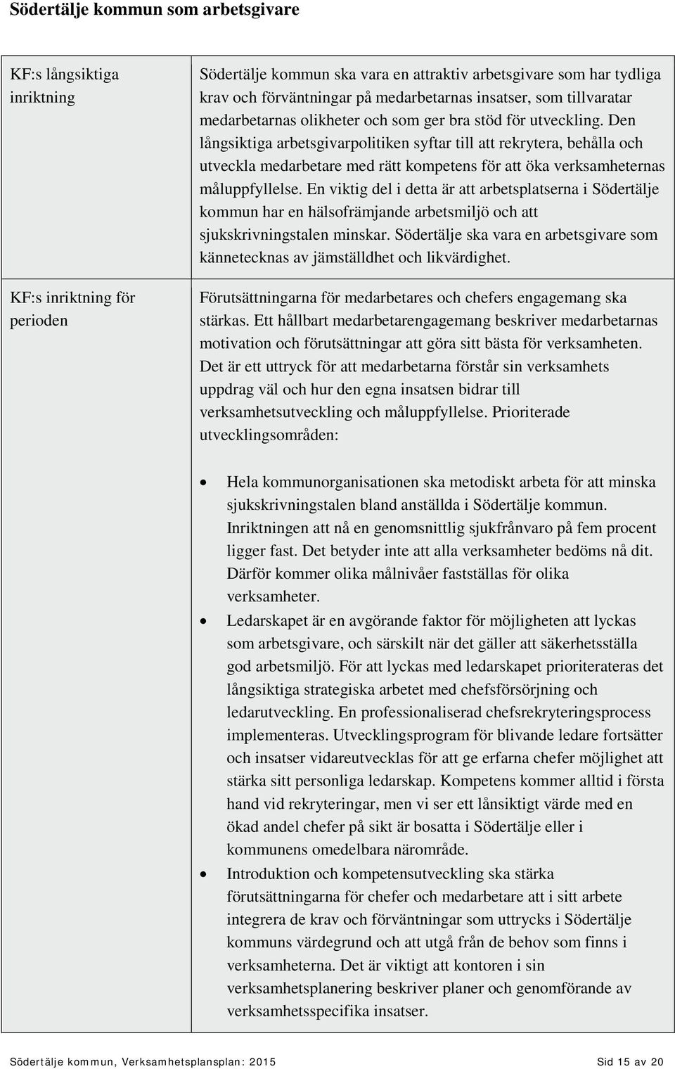 Den långsiktiga arbetsgivarpolitiken syftar till att rekrytera, behålla och utveckla medarbetare med rätt kompetens för att öka verksamheternas måluppfyllelse.