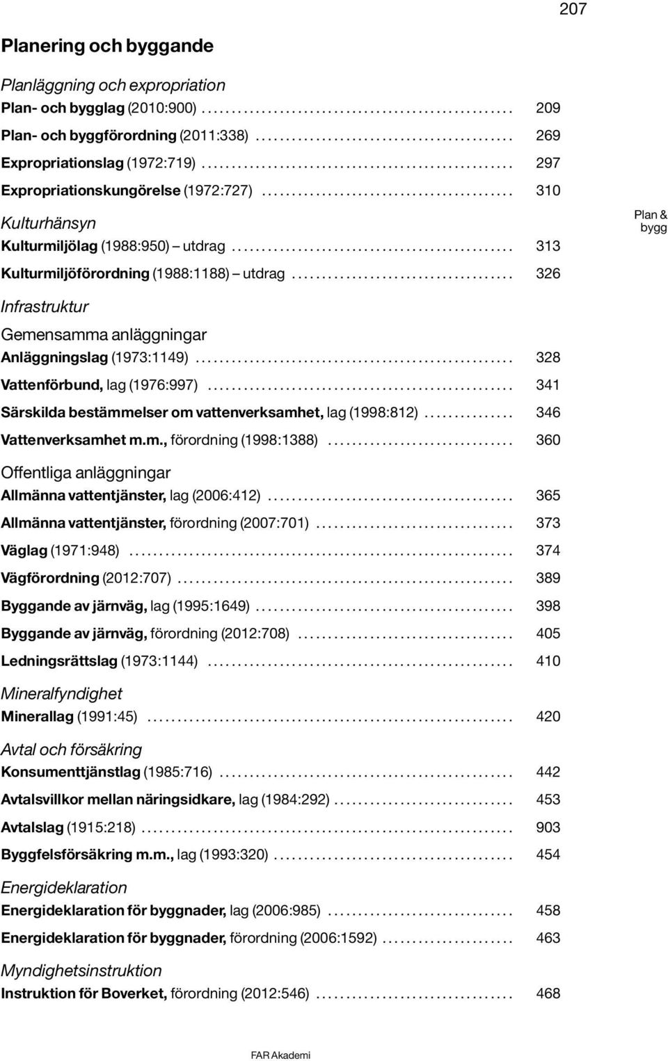 ......................................... 310 Kulturhänsyn Kulturmiljölag (1988:950) utdrag............................................... 313 Plan & bygg Kulturmiljöförordning (1988:1188) utdrag.