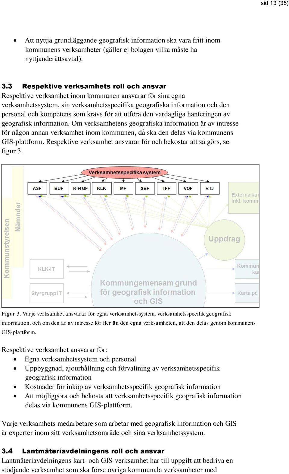 som krävs för att utföra den vardagliga hanteringen av geografisk information.