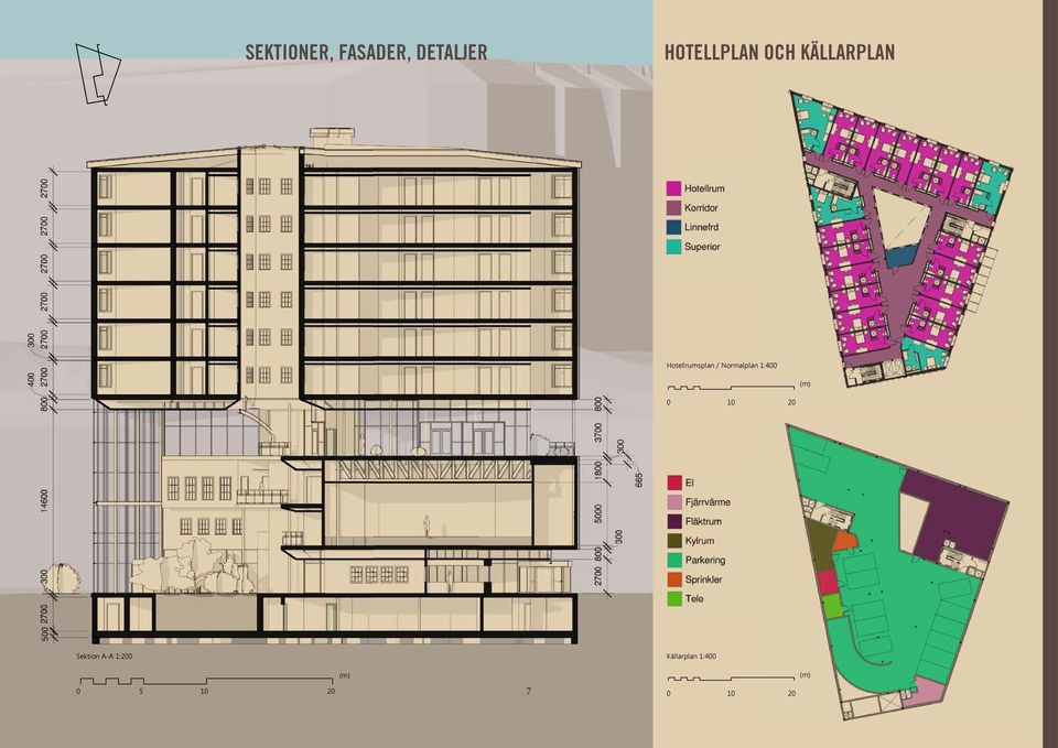 PRODUCT 0 5 10 20 7 Hotellrumsplan / ormalplan 1:400