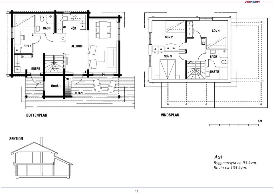 BOTTENPLAN VINDSPLAN 5M SEKTION Axi