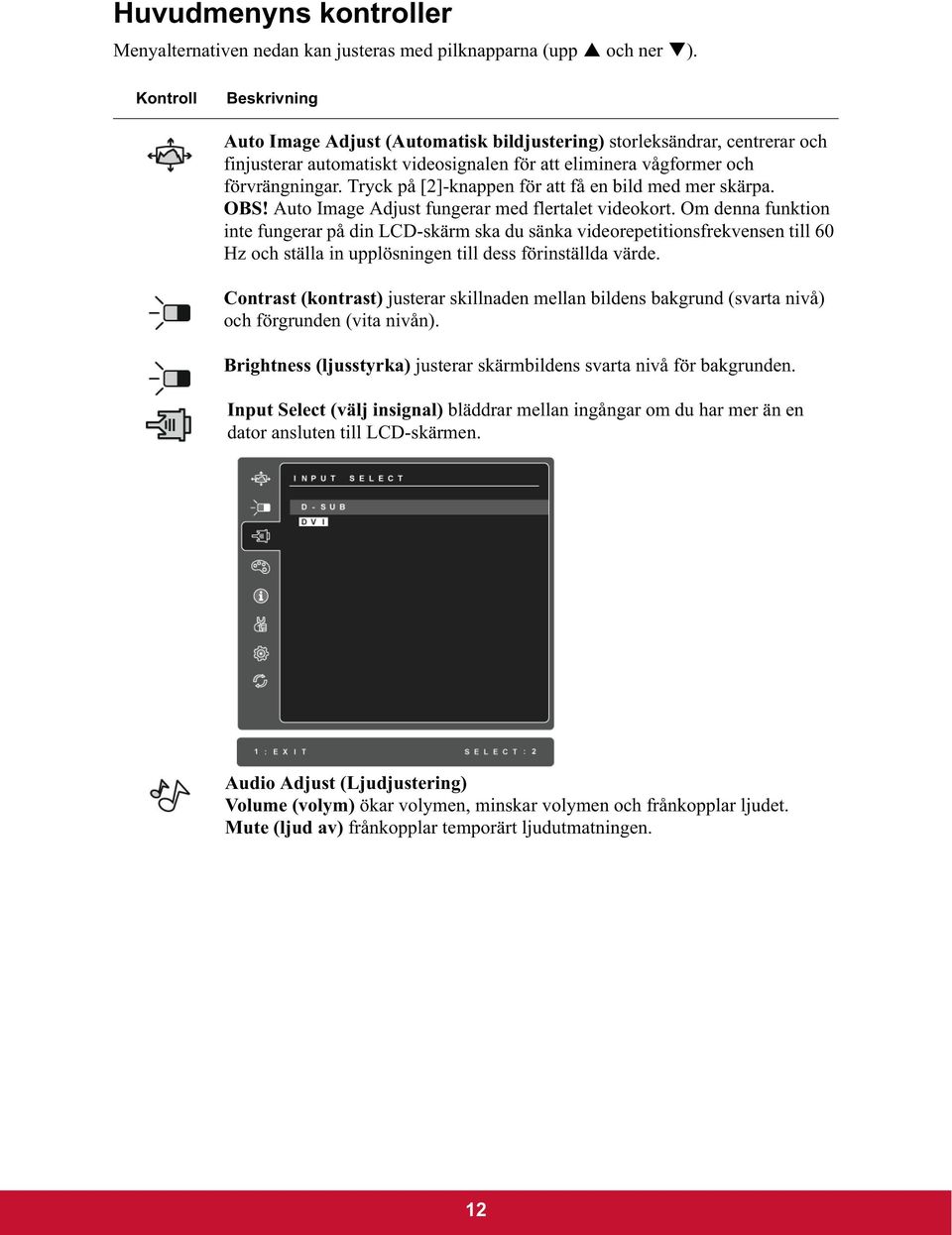 Tryck på [2]-knappen för att få en bild med mer skärpa. OBS! Auto Image Adjust fungerar med flertalet videokort.