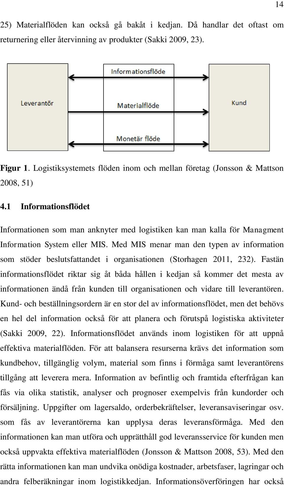 1 Informationsflödet Informationen som man anknyter med logistiken kan man kalla för Managment Information System eller MIS.