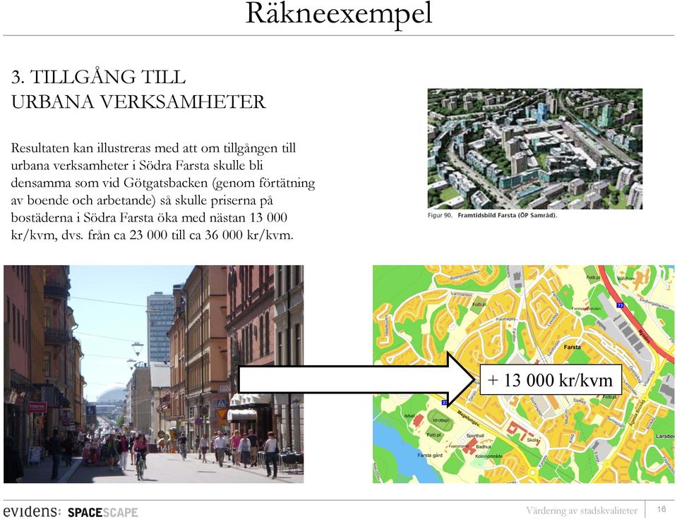 urbana verksamheter i Södra Farsta skulle bli densamma som vid Götgatsbacken (genom