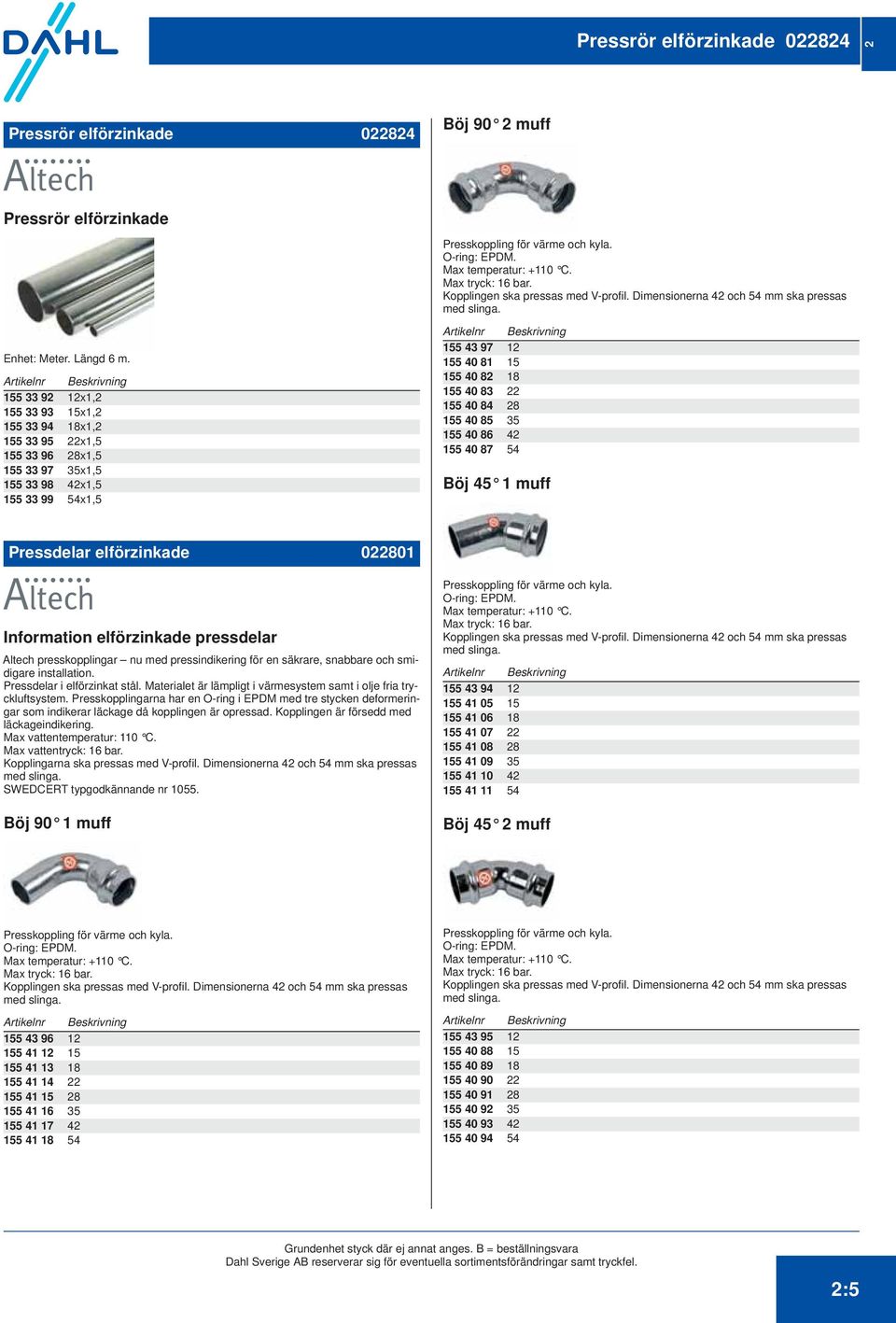 155 33 92 12x1,2 155 33 93 15x1,2 155 33 94 18x1,2 155 33 95 22x1,5 155 33 96 28x1,5 155 33 97 35x1,5 155 33 98 42x1,5 155 33 99 54x1,5 155 43 97 12 155 40 81 15 155 40 82 18 155 40 83 22 155 40 84