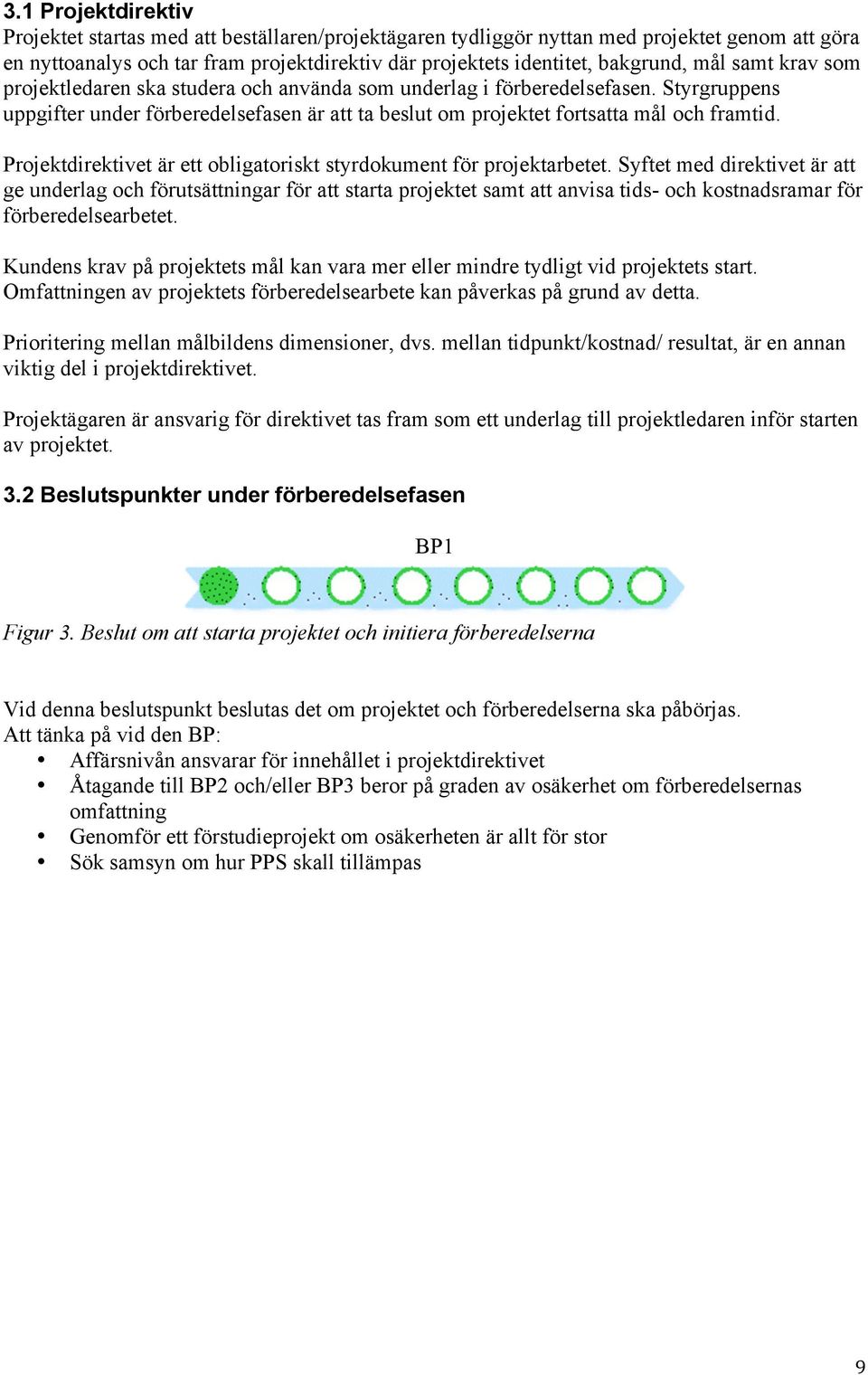 Projektdirektivet är ett obligatoriskt styrdokument för projektarbetet.