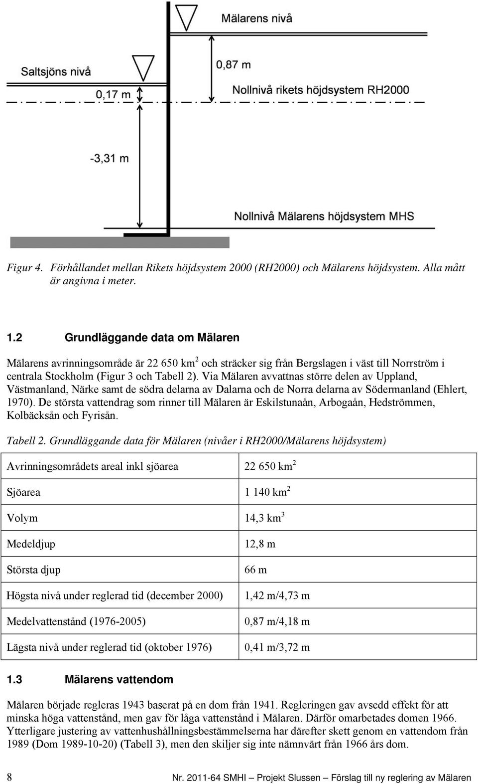 Via Mälaren avvattnas större delen av Uppland, Västmanland, Närke samt de södra delarna av Dalarna och de Norra delarna av Södermanland (Ehlert, 1970).