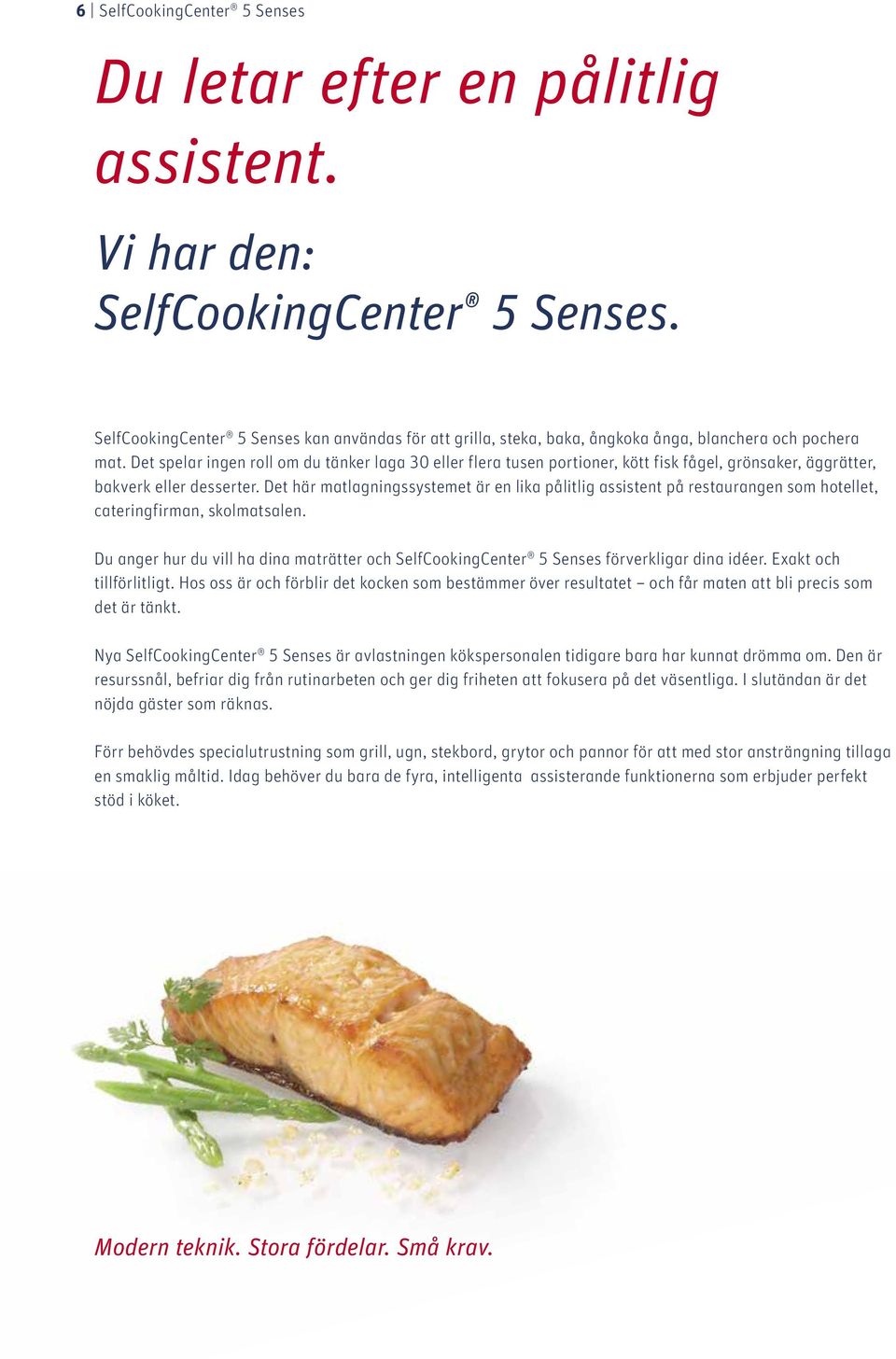 Det spelar ingen roll om du tänker laga 30 eller flera tusen portioner, kött fisk fågel, grönsaker, äggrätter, bakverk eller desserter.