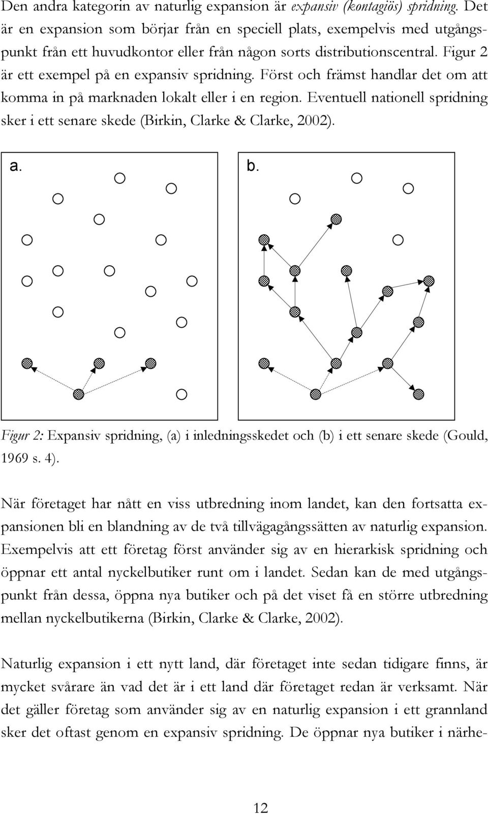 Först och främst handlar det om att komma in på marknaden lokalt eller i en region. Eventuell nationell spridning sker i ett senare skede (Birkin, Clarke & Clarke, 2002).