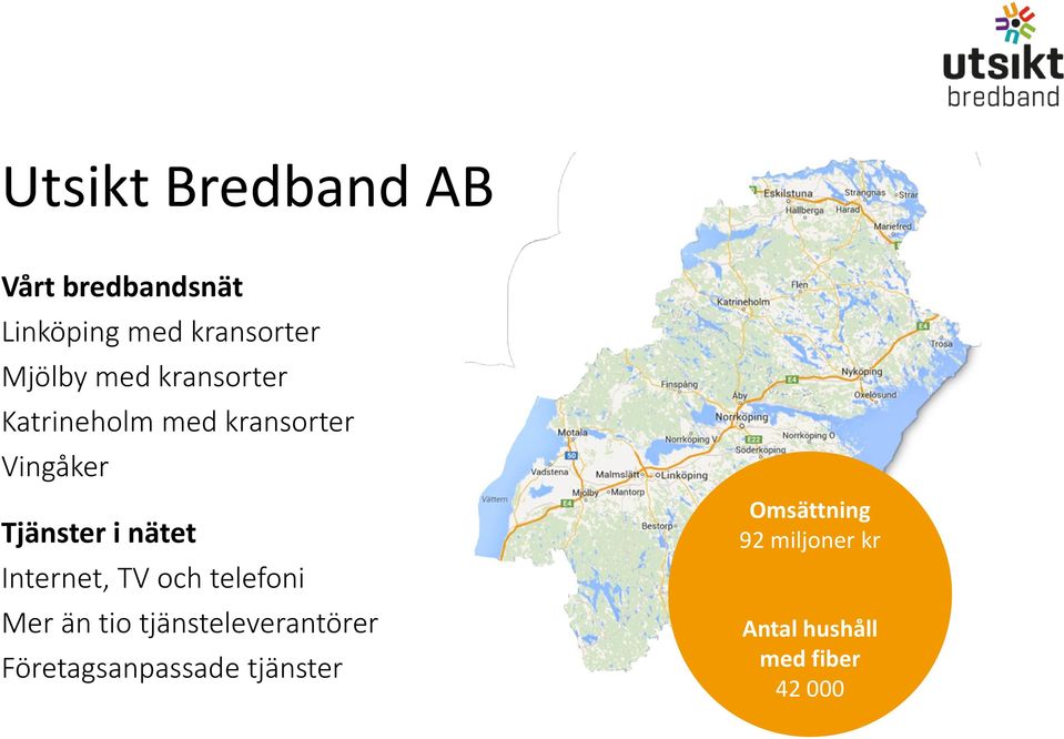 Internet, TV och telefoni Mer än tio tjänsteleverantörer