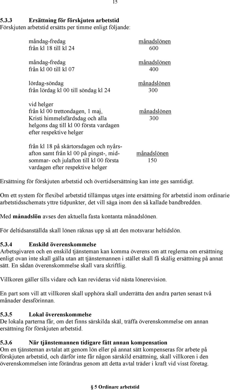 lördag-söndag månadslönen från lördag kl 00 till söndag kl 24 300 vid helger från kl 00 trettondagen, 1 maj, månadslönen Kristi himmelsfärdsdag och alla 300 helgons dag till kl 00 första vardagen