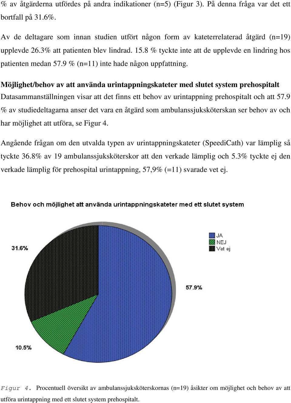 9 % (n=11) inte hade någon uppfattning.