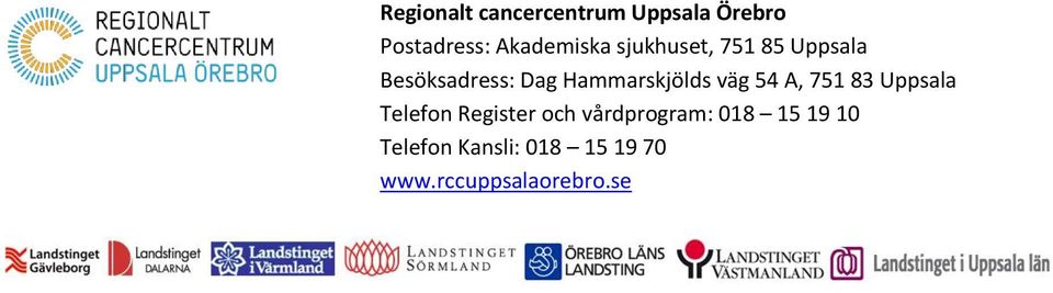 Hammarskjölds väg 54 A, 751 83 Uppsala Telefon Register och