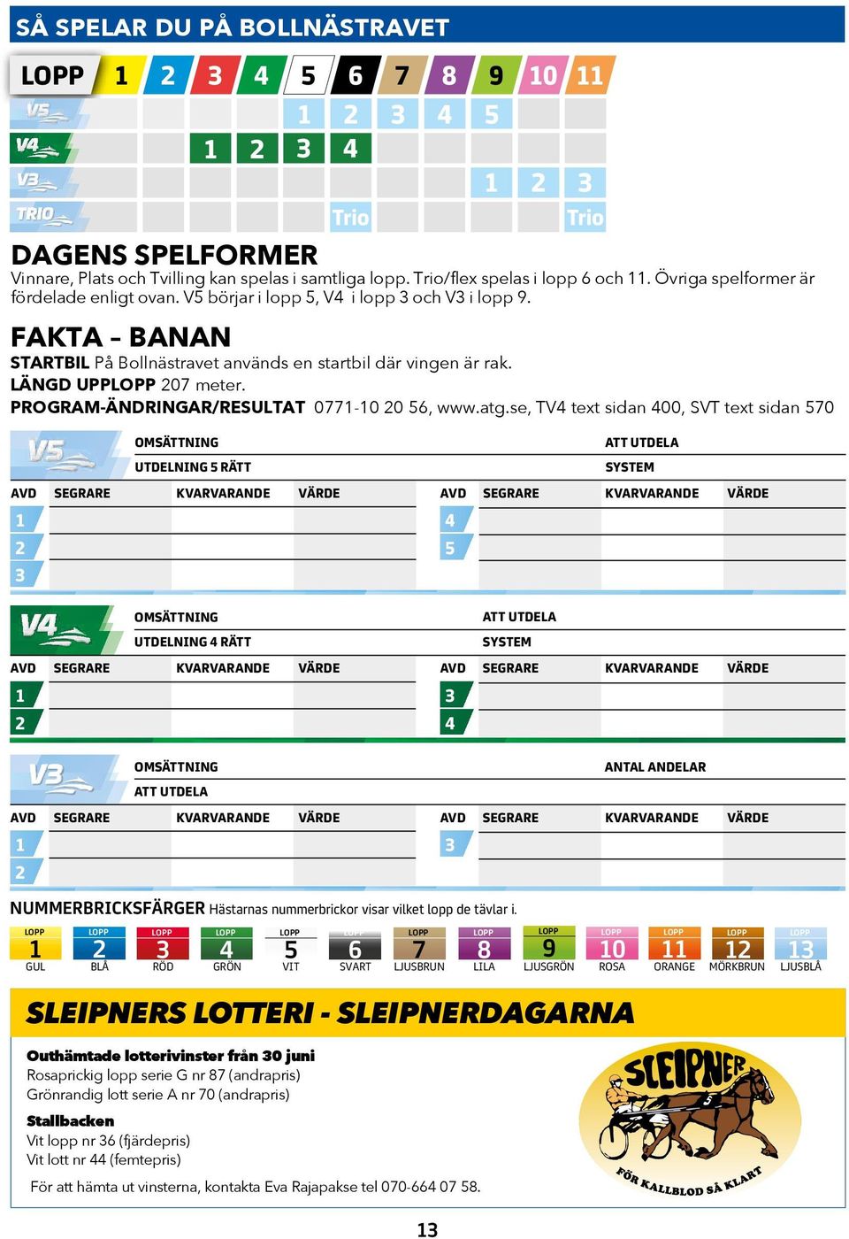 PROGRAM-ÄNDRINGAR/RESULTAT 0771-10 20 56, www.atg.