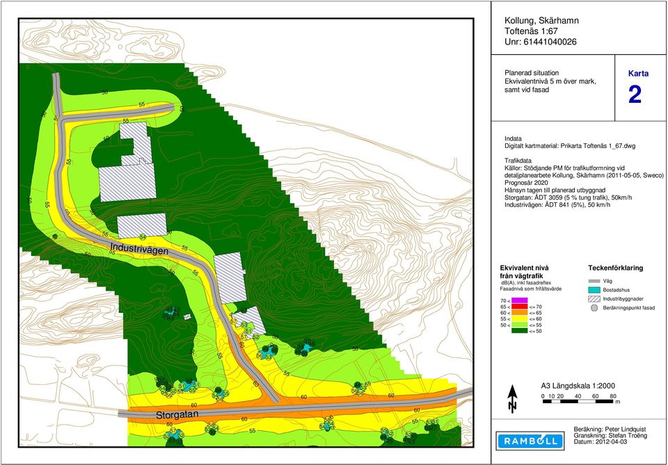 dwg för trafikutformning vid (ramböll detaljplanearbete 2011-01-31).