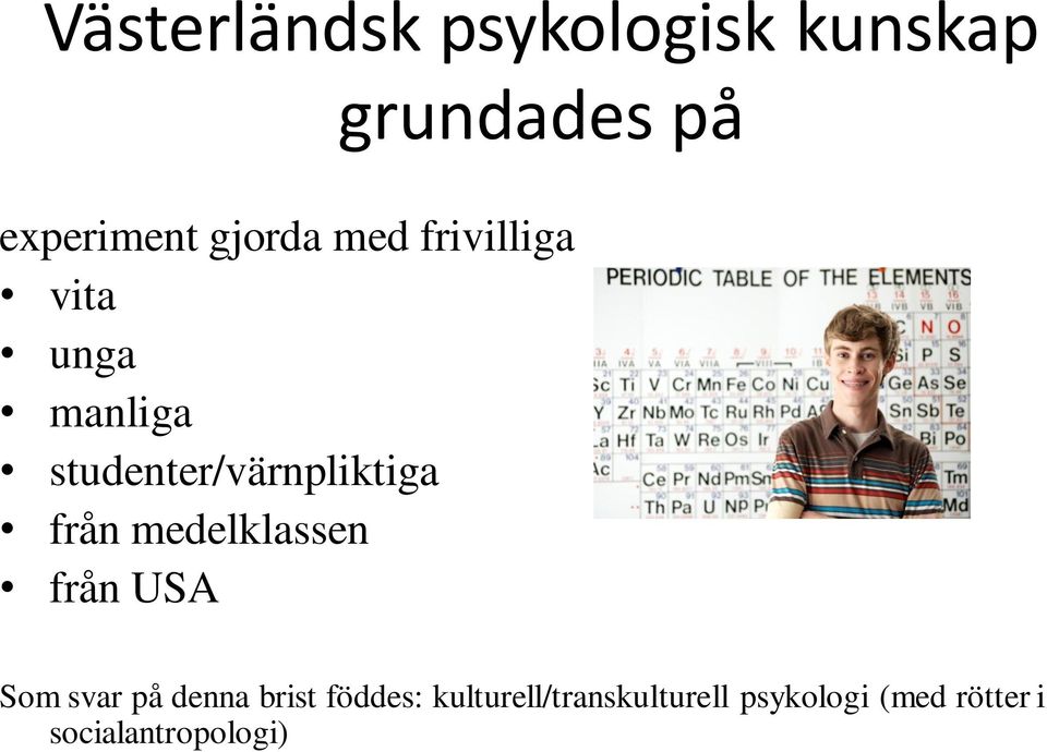 studenter/värnpliktiga från medelklassen från USA Som svar på