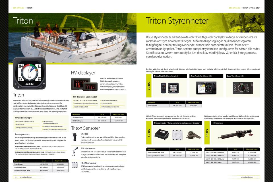 -seriens autopilotsystem kan konfigureras för nästan alla roder. Specificera ett system som uppfyller just dina krav med hjälp av vår enkla 3-stegsprocess, som beskrivs nedan.