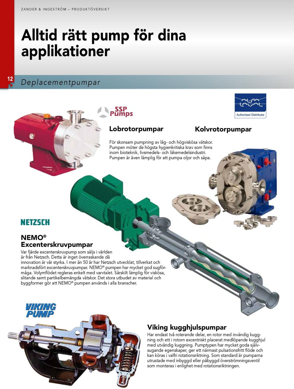 NEMO Excenterskruvpumpar Var fjärde excenterskruvpump som säljs i världen är från Netzsch. Detta är inget överraskande då innovation är vår styrka.