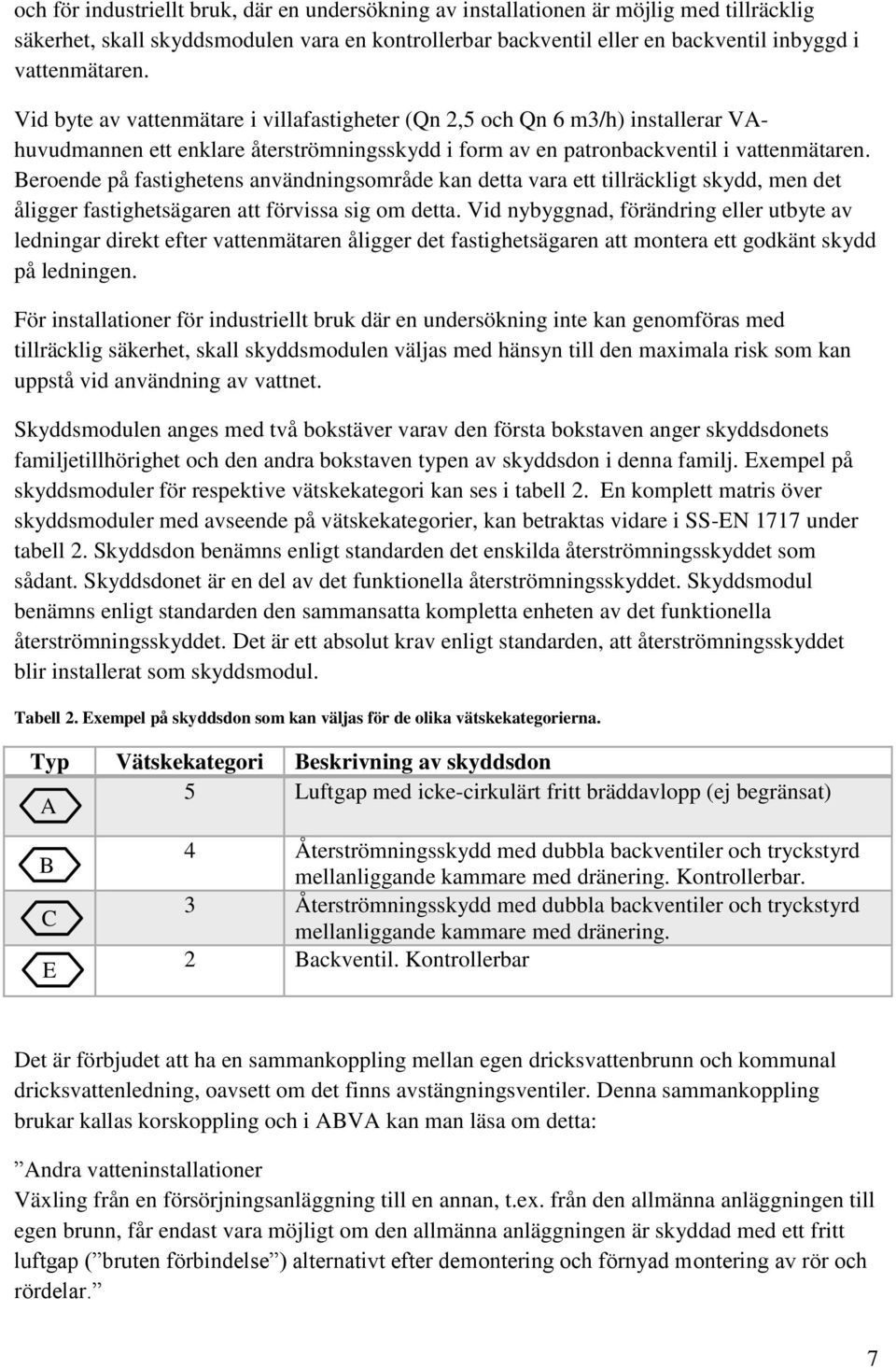 Beroende på fastighetens användningsområde kan detta vara ett tillräckligt skydd, men det åligger fastighetsägaren att förvissa sig om detta.