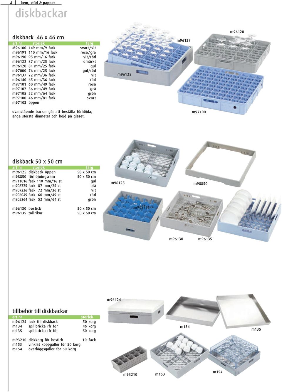svart m97103 öppen m96125 m96137 m96120 ovanstående backar går att beställa förhöjda, ange största diameter och höjd på glaset.