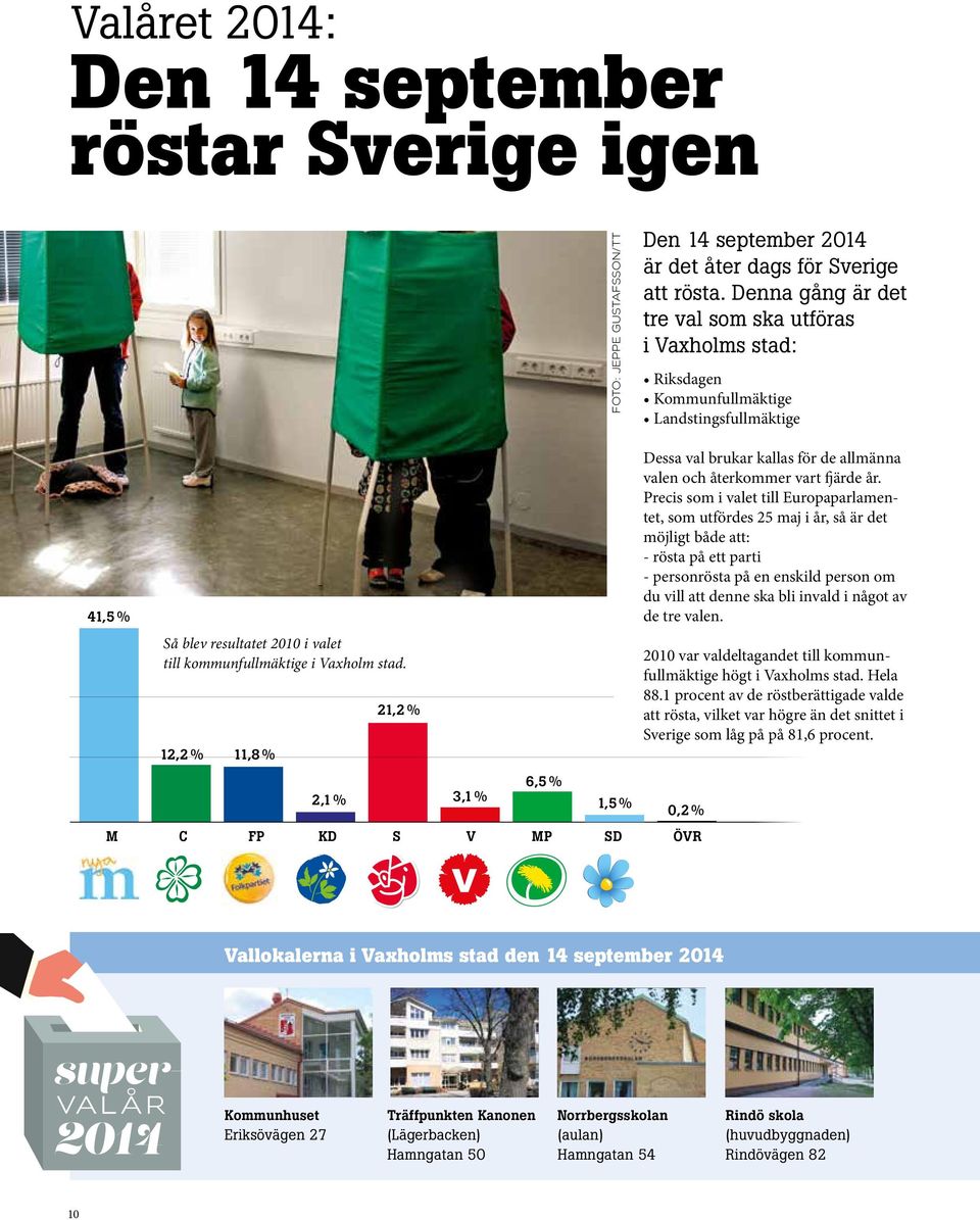 Precis som i valet till Europaparlamentet, som utfördes 25 maj i år, så är det möjligt både att: - rösta på ett parti - personrösta på en enskild person om du vill att denne ska bli invald i något av